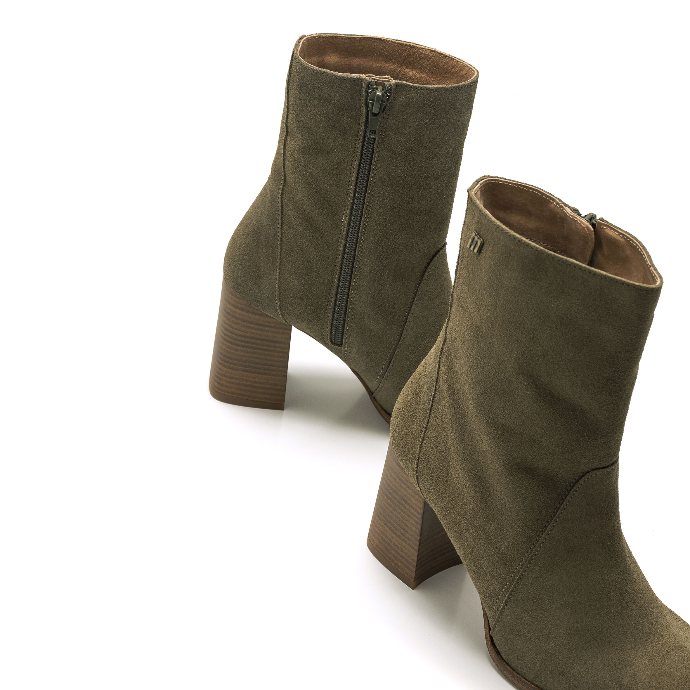 Botines verdes tacon sales